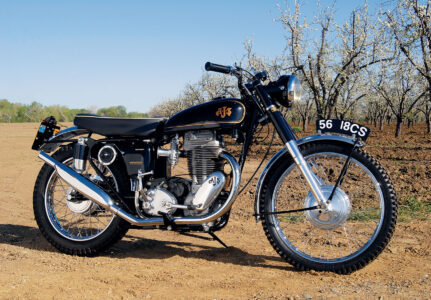 1956 AJS 18CS: Street-Made Dirt Bike Image